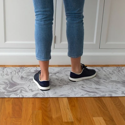 1'8"x5' FloorPops Aegean Anti-Fatigue Comfort Long Floor Mat Gray - Brewster 6 1'8"x5' FloorPops Aegean Anti-Fatigue Comfort Long Floor Mat Gray - Brewster - Image 4