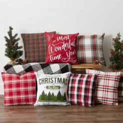 4pk 18"x18" Christmas Printed Square Throw Pillow Covers - Design Imports -Home Decor Shop GUEST dd726bc4 cf32 4de0 8104 f69645f60d2a