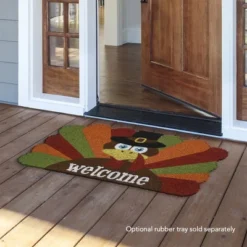 Briarwood Lane Give Thanks Turkey Holiday Natural Fiber Coir Door