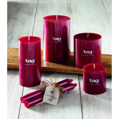 TAG Color Pillar Candle 3 TAG Color Pillar Candle