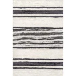 Lauren Liess X RugsUSA - Striped Wool Machine Washable Area Rug -Home Decor Shop GUEST df5edb08 b1d0 46f7 975a 6d8498c1b98b