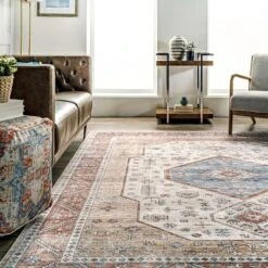 NuLOOM Elowyn Machine Washable Medallion Area Rug -Home Decor Shop GUEST e08c882a 71b0 40d2 8550 a251189af4bf