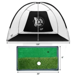 Costway Portable 10' Golf Practice Set Golf Hitting Net Cage W Target Bag Ball Grass Mat -Home Decor Shop GUEST e81ca044 a865 47f1 a58b bae2b304ff77
