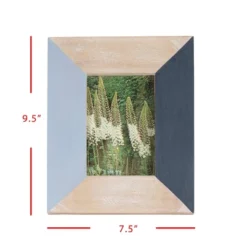 4x6 Inches Blue Wood & Glass Photo Frame - Foreside Home & Garden -Home Decor Shop GUEST e8631ad0 f085 4507 9acc b4fc45995d5b