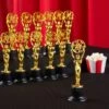 Juvale Pack Of 12 Mini Award Trophies - Plastic Movie Film Buff Trophy - Trophies For Kids - Great For Teachers, Gold, Black -Home Decor Shop GUEST ee64ddd0 b533 4866 b212 4f9cfdeb8686