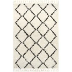 NuLOOM Michelle Diamond Trellis Tassel Area Rug -Home Decor Shop GUEST f2e79ee7 f2c6 4c25 84eb 7c2630f6e2e7