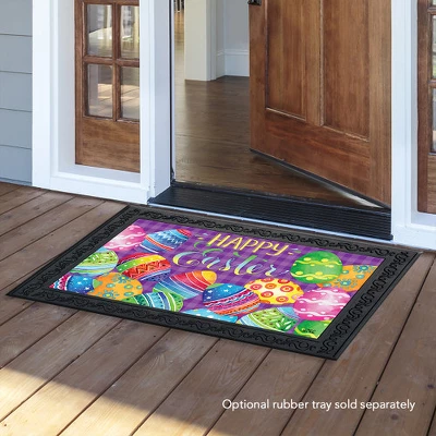 Painted Easter Eggs Holiday Doormat Indoor Outdoor 30" X 18" Briarwood Lane 4 Painted Easter Eggs Holiday Doormat Indoor Outdoor 30" X 18" Briarwood Lane - Image 2