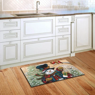 Briarwood Lane Winter Friends Snowman Doormat Cardinals Primitive 4 Briarwood Lane Winter Friends Snowman Doormat Cardinals Primitive - Image 2