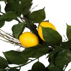 Artificial Salal Leaf/Lemon Wreath (24") Yellow - Vickerman -Home Decor Shop GUEST f858564c fc6c 42b5 8eb1 099dfa983c63