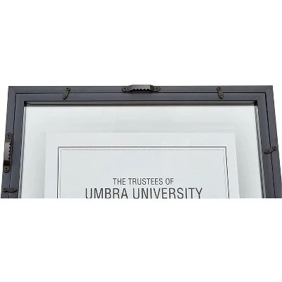 Umbra Floating Frame For Displaying Documents, Diploma, Certificate, Photo Or Artwork, 11 X 14 8-1/2 X 11, Black, 2 Count 6 Umbra Floating Frame For Displaying Documents, Diploma, Certificate, Photo Or Artwork, 11 X 14 8-1/2 X 11, Black, 2 Count - Image 4