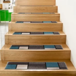World Rug Gallery Contemporary Modern Boxes Non-Slip Stair Treads -Home Decor Shop GUEST f8bceafb d47d 4444 9a26 348a6d39e96a