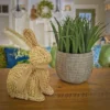 National Tree Company Braided Bunny Table Decoration, Made From Woven Cornhusk, Decorated With Woven Ribbon, Easter Collection, 9 Inches 1 National Tree Company Braided Bunny Table Decoration, Made From Woven Cornhusk, Decorated With Woven Ribbon, Easter Collection, 9 Inches -Home Decor Shop GUEST f8d905e7 ceff 41fa a997 656cc2d11150