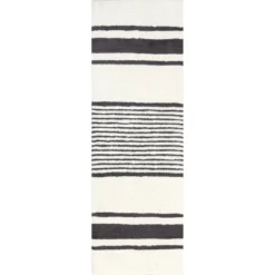 Lauren Liess X RugsUSA - Striped Wool Machine Washable Area Rug -Home Decor Shop GUEST f96d20f6 0fb8 4578 9b37 999c9347ac54
