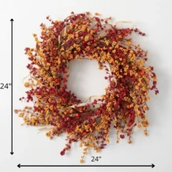 Artificial Mixed Berry Wreath Multicolor 24"H -Home Decor Shop GUEST fab3e203 d2f9 4497 b94c d4d2cc6e8a91