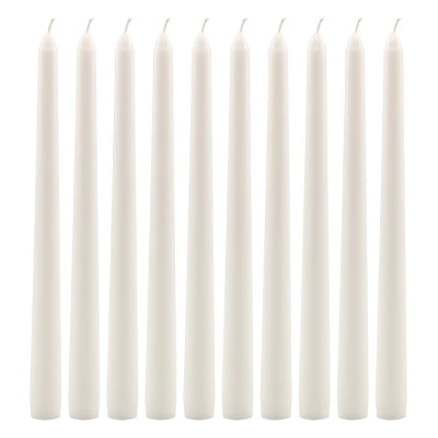 10" Taper Candle White - Stonebriar Collection 7 10" Taper Candle White - Stonebriar Collection - Image 5
