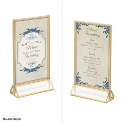 4 X 6 Picture Frames 6-Pack – Floating Frame Set For Table Numbers, Wedding Signs, Photos, Or Table Decor By Great Northern Party - Gold -Home Decor Shop GUEST fea7778f 08bb 4654 871b cfab314356b4
