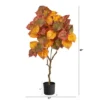 Nearly Natural 4-ft Autumn Umbrella Ficus Fall Artificial Tree -Home Decor Shop GUEST fed2e6dc ccbf 40e9 a356 5e5e47fe94db